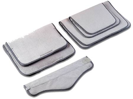 Cover Hydrocollator® Terry, Neck Contour, Hook and Loop Closure, Gray, Washable, 18 X 25 Inch by DJO  ID 1104